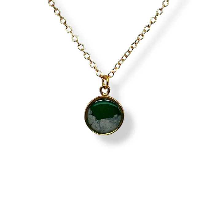 Michigan State Campus Rock Necklaces Amy Necklace Gold