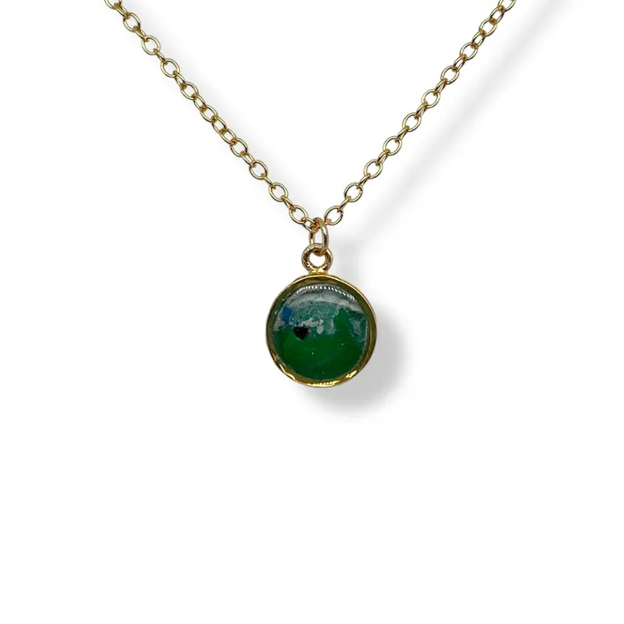 Michigan State Campus Rock Necklaces Amy Necklace Gold
