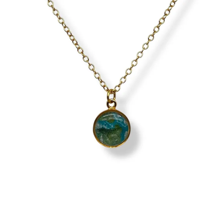 Michigan State Campus Rock Necklaces Amy Necklace Gold