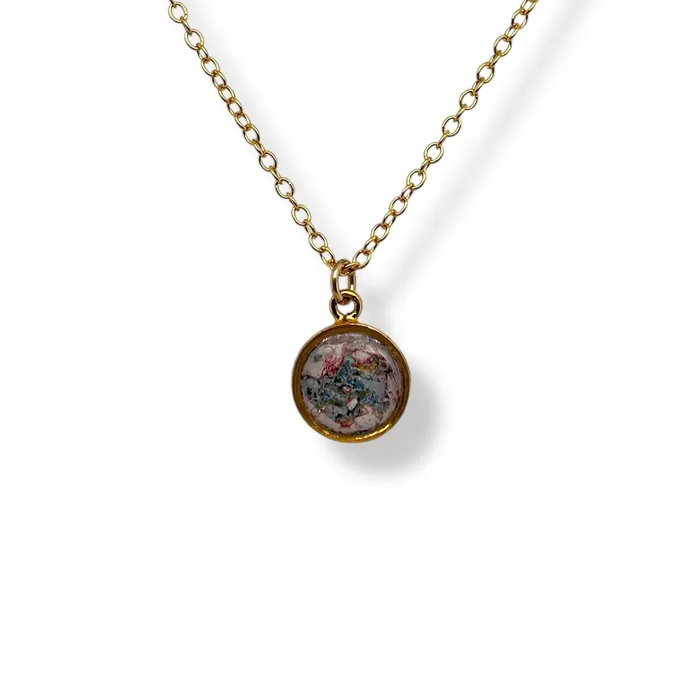 Michigan State Campus Rock Necklaces Amy Necklace Gold