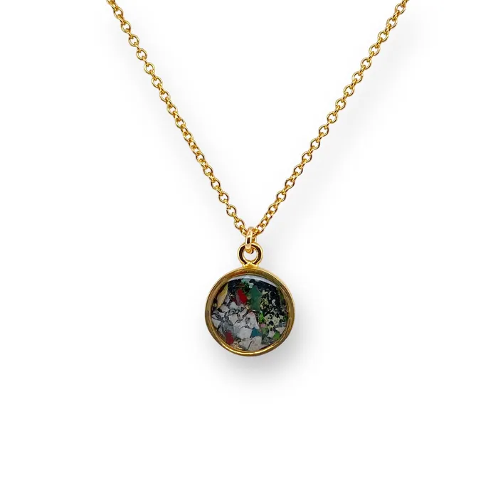 Michigan State Campus Rock Necklaces Amy Necklace Gold