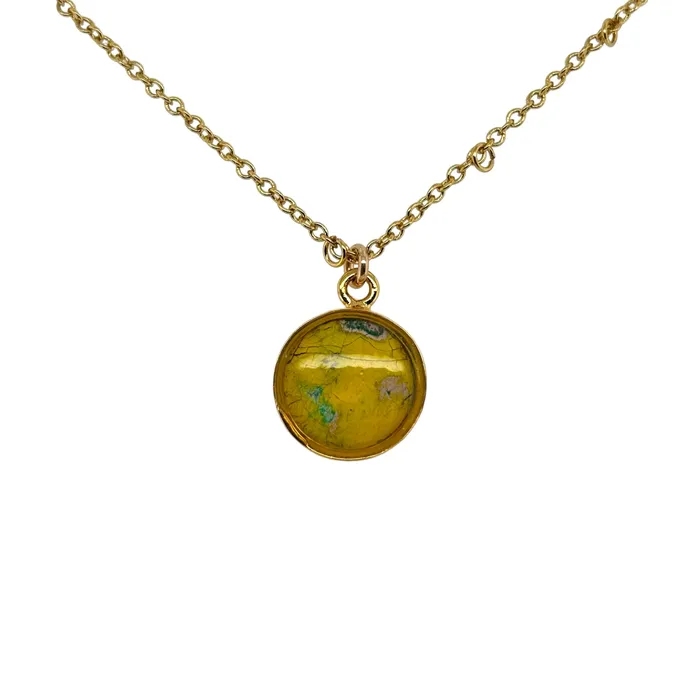Michigan State Campus Rock Necklaces Amy Necklace Gold