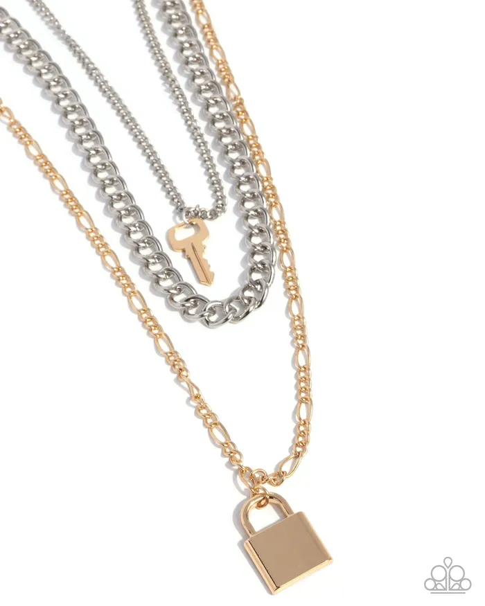 Necklaces A Finishing Touch Jewelry Paparazzi Low Key Layers Multi Necklace
