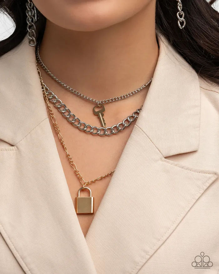 Necklaces A Finishing Touch Jewelry Paparazzi Low Key Layers Multi Necklace