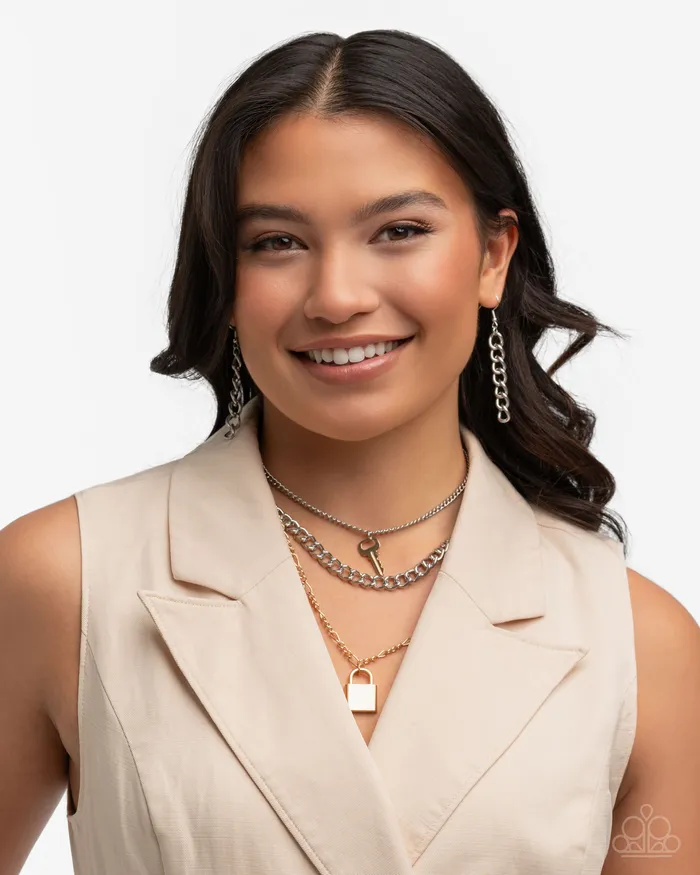 Necklaces A Finishing Touch Jewelry Paparazzi Low Key Layers Multi Necklace
