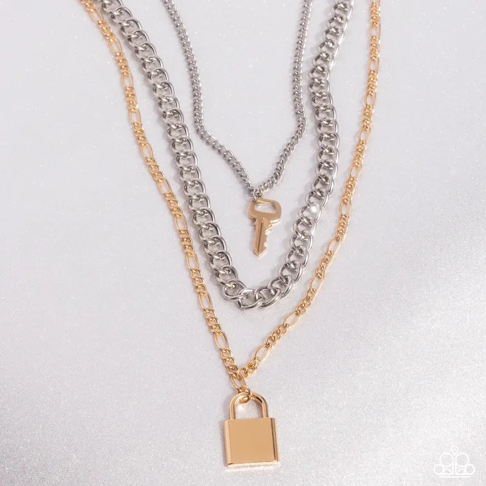 Necklaces A Finishing Touch Jewelry Paparazzi Low Key Layers Multi Necklace