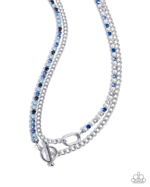 Necklaces A Finishing Touch Jewelry Paparazzi Mismatched Makeover Blue Necklace