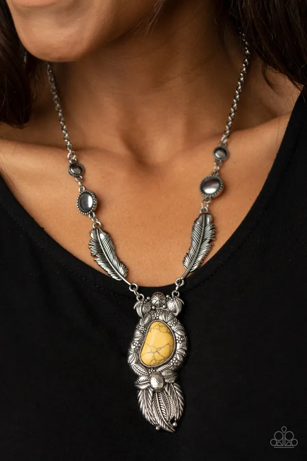Necklaces A Finishing Touch Jewelry Paparazzi Ruler of The Roost Yellow Necklace Necklaces A Finishing Touch Jewelry Paparazzi Ruler of The Roost Yellow Necklace