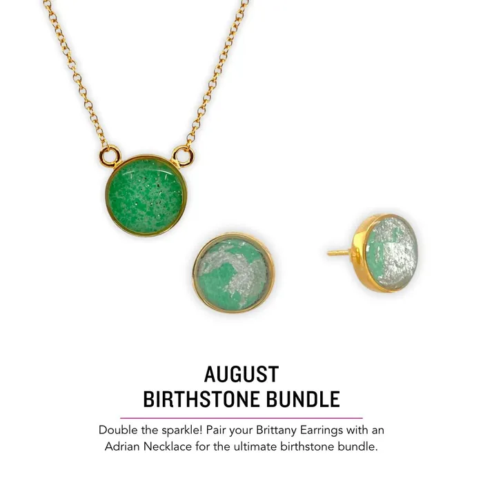 Necklaces Birthstone Adrian Necklace Gold August