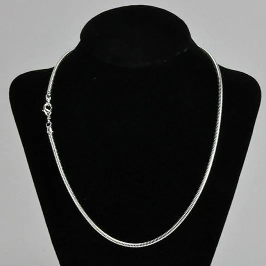 Necklaces Continental Beads 16 15mm Snake Chain Necklace with Lobster Clasp Sold by the Piece SNAKE15