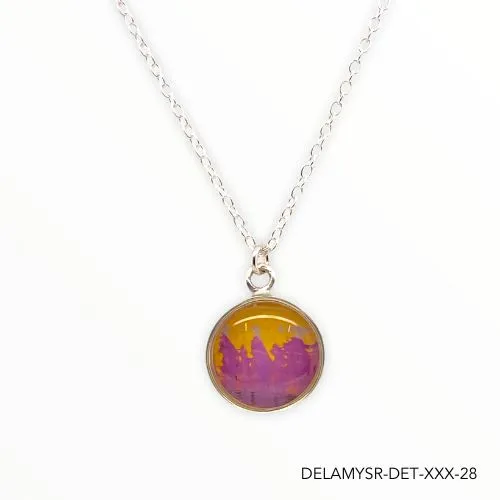 Necklaces Delicious Gold Mural Amy Necklace Silver