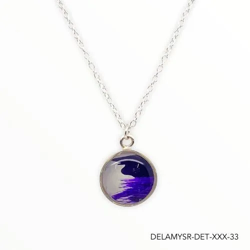 Necklaces Delicious Gold Mural Amy Necklace Silver