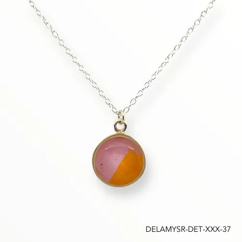 Necklaces Delicious Gold Mural Amy Necklace Silver
