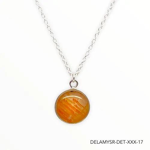 Necklaces Delicious Gold Mural Amy Necklace Silver