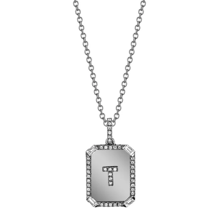 Necklaces SHAY JEWELRY INITIAL MINI NAMEPLATE NECKLACE