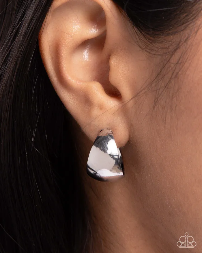 Paparazzi Accessories Earrings Paparazzi Suddenly Shiny Silver Earring