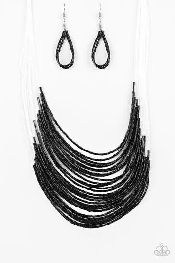 Paparazzi Catwalk Queen Black Necklace A Finishing Touch Jewelry Necklaces