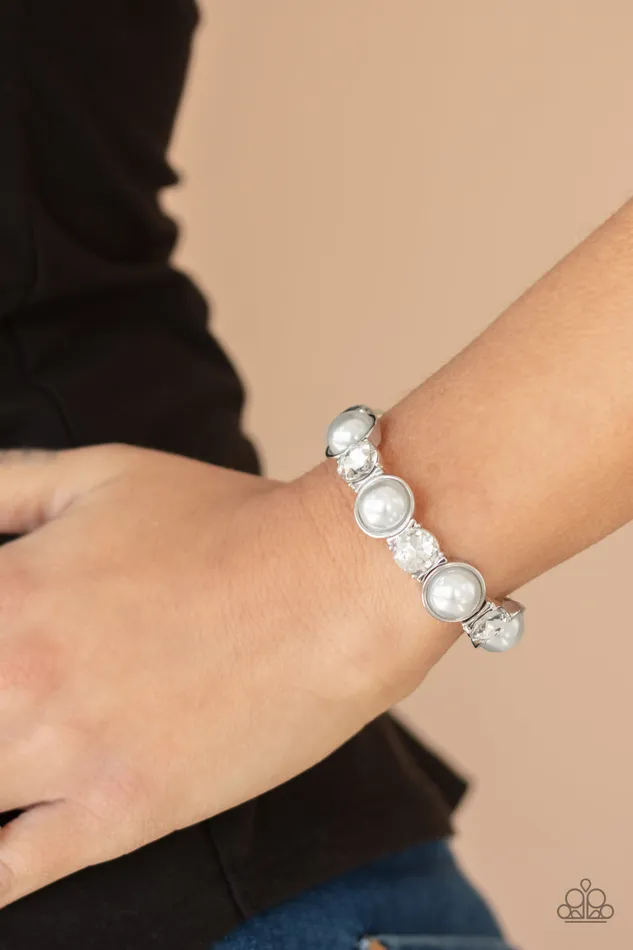 Paparazzi Elegant Entertainment White Bracelet A Finishing Touch Jewelry Bracelets
