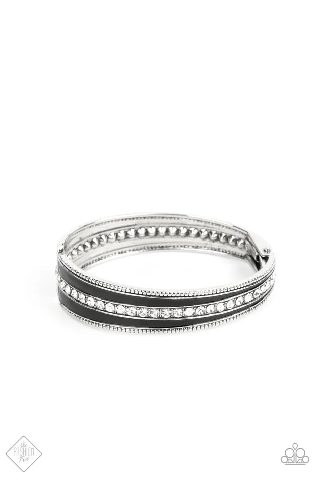 Paparazzi Exquisitely Empirical Fashion Fix Black Bracelet A Finishing Touch Jewelry Bracelets