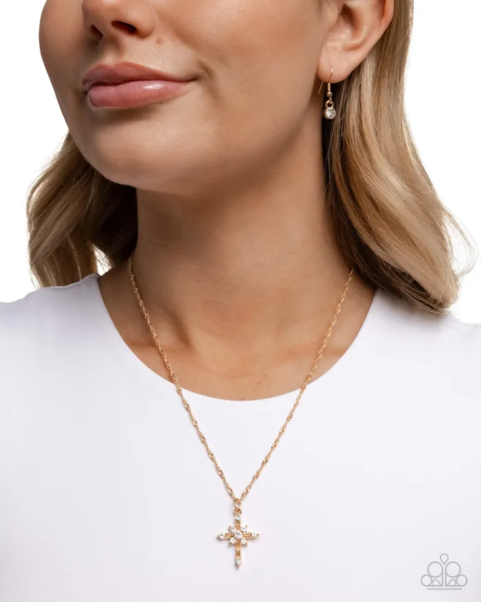 Paparazzi Graceful Glory Gold Necklace Paparazzi Accessories Necklaces