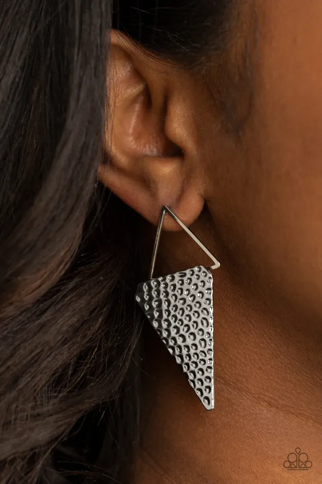 Paparazzi Have A Bite Silver Earrings A Finishing Touch Jewelry Earrings