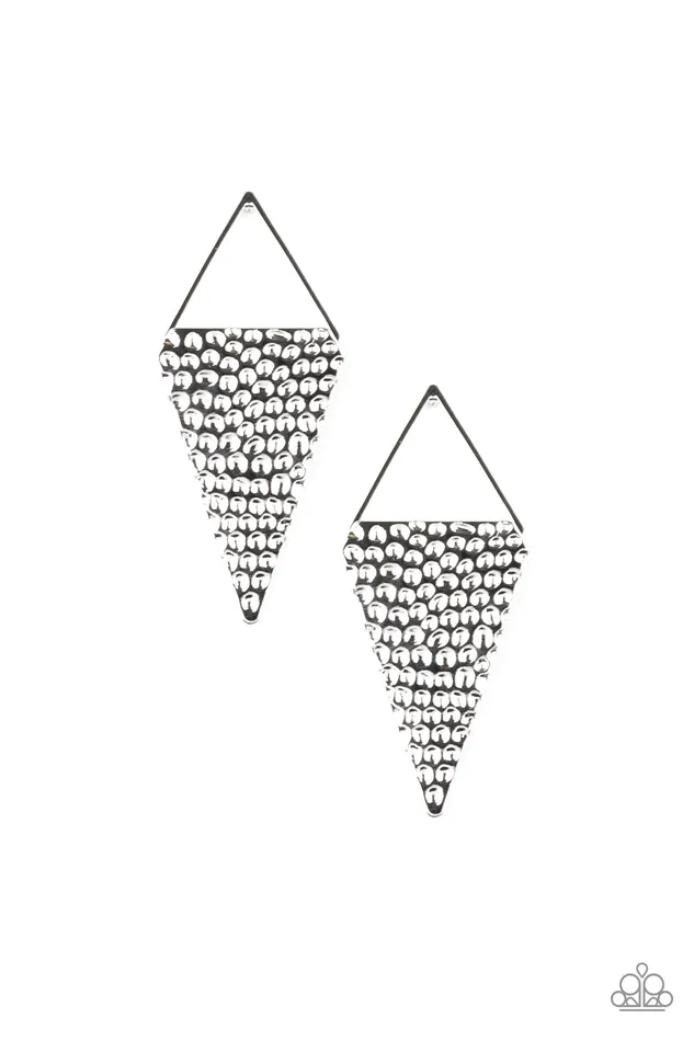 Paparazzi Have A Bite Silver Earrings A Finishing Touch Jewelry Earrings