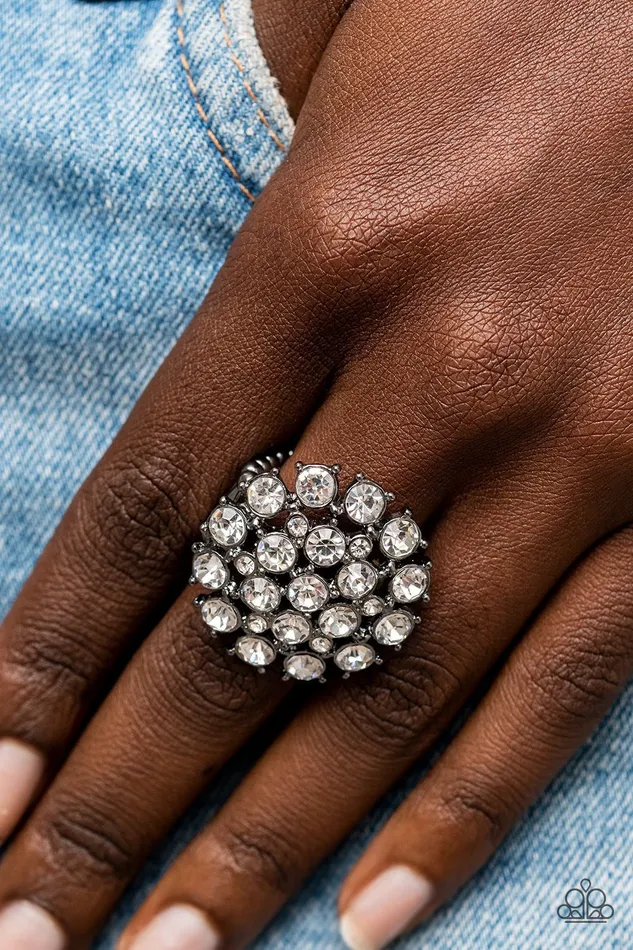 Paparazzi SELFIEConfidence Black Ring A Finishing Touch Jewelry Rings