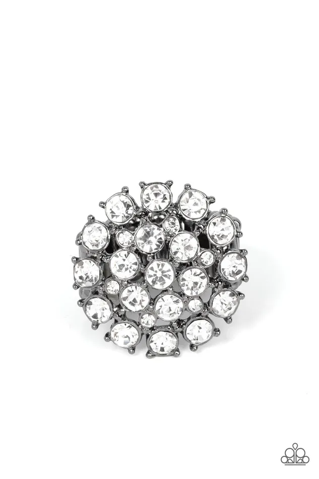 Paparazzi SELFIEConfidence Black Ring A Finishing Touch Jewelry Rings