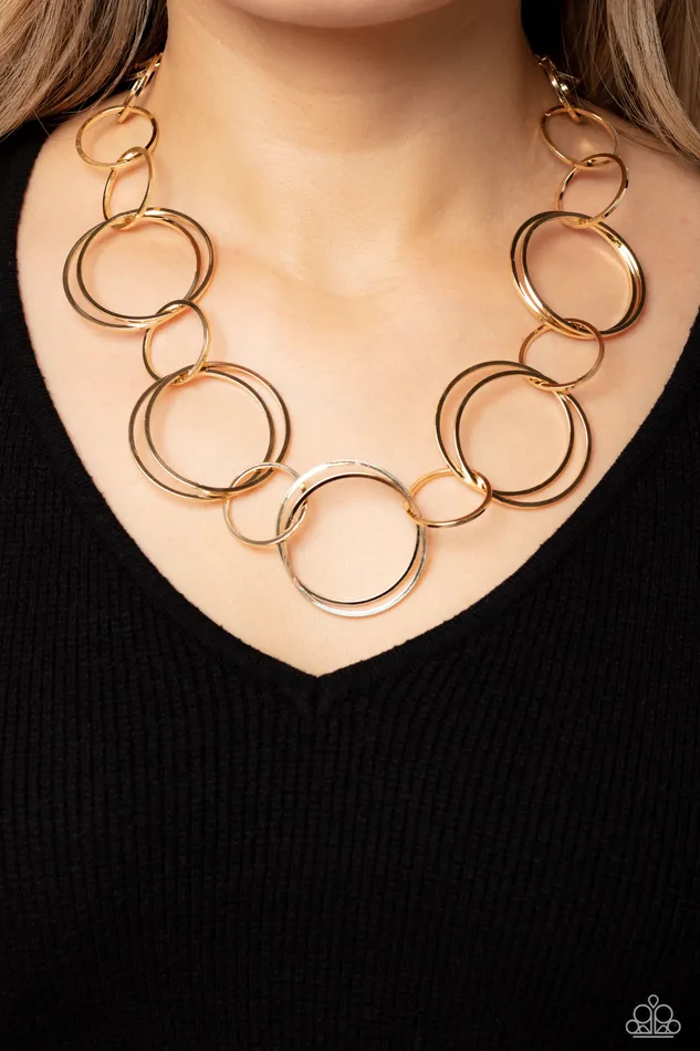 Paparazzi Shimmering Symphony Gold Necklace A Finishing Touch Jewelry Necklaces Paparazzi Shimmering Symphony Gold Necklace A Finishing Touch Jewelry Necklaces