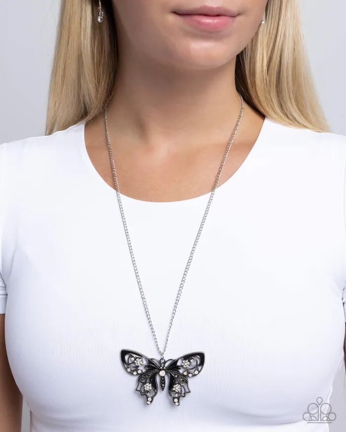 Paparazzi Whimsical Weekday Black Necklace A Finishing Touch Necklaces