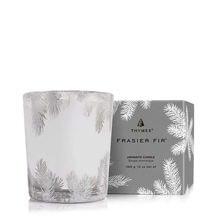 Rings Thymes Thymes Frasier Fir Statement Silver 13oz Poured Candle