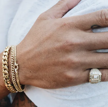 SHAY JEWELRY Rings READY TO SHIP MIXED DIAMOND CHAMPION PINKY RING