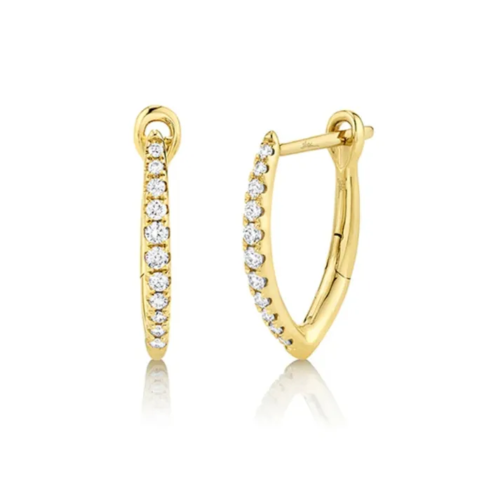 Small Marquise Diamond Hoop Earrings Howard Fine Jewellers Earrings
