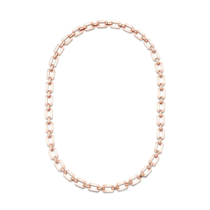 SOLID GOLD FLAT GEO LINK NECKLACE SHAY JEWELRY Necklaces