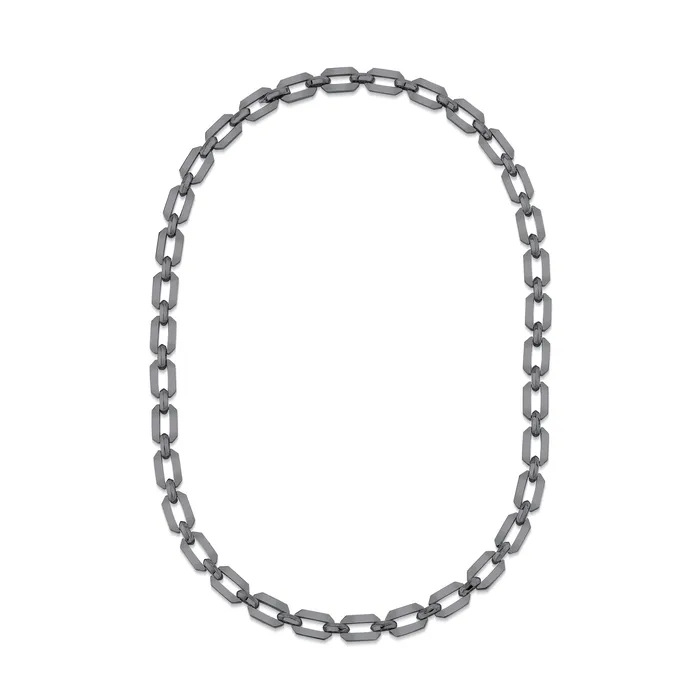 SOLID GOLD FLAT GEO LINK NECKLACE SHAY JEWELRY Necklaces