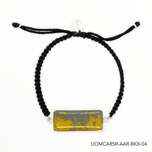 U of M Campus Rock Carl Bracelet Silver Black Bracelets