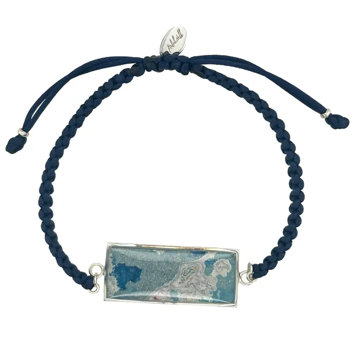 U of M Campus Rock Carl Bracelet Silver Black Bracelets