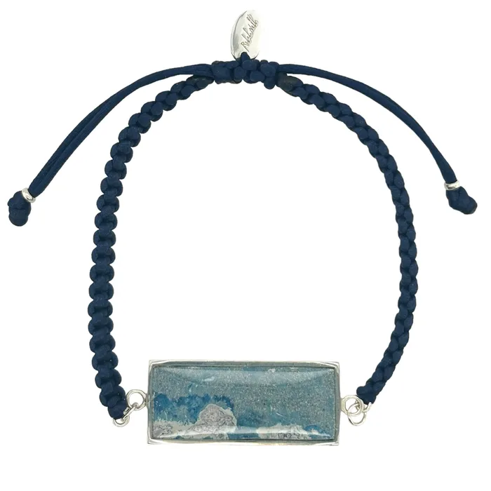 U of M Campus Rock Carl Bracelet Silver Black Bracelets