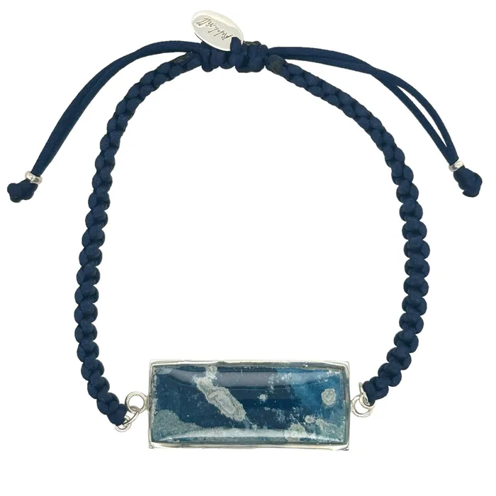 U of M Campus Rock Carl Bracelet Silver Black Bracelets