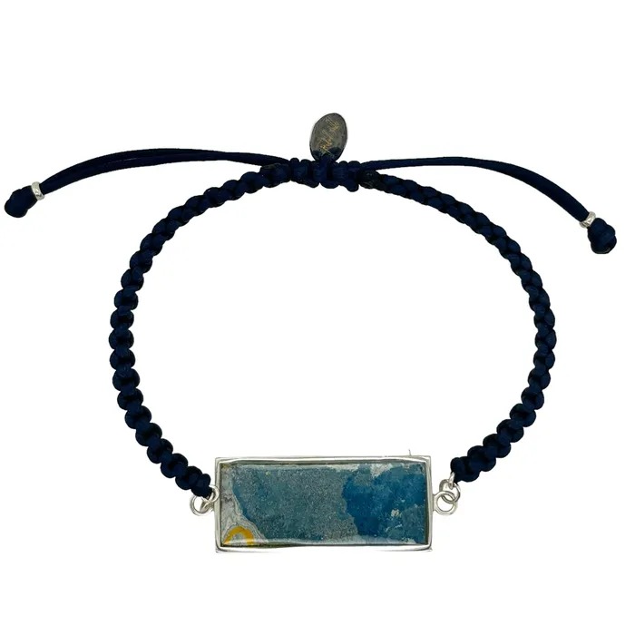 U of M Campus Rock Carl Bracelet Silver Black Bracelets