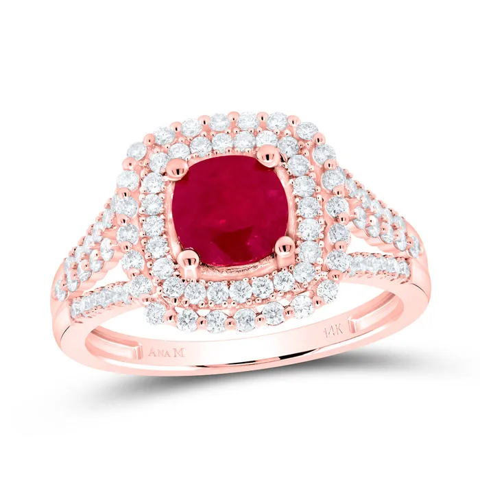 12CtwNat Dia Ana M 6 Mm CuRu Nat Gem Ring 409 grams GND Rings