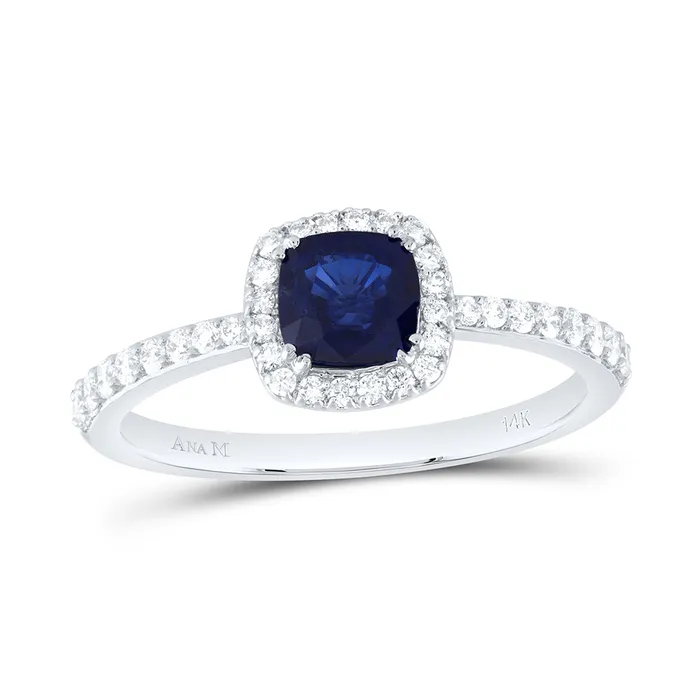 14CtwDia Ana M 5Mm CuBs Nat Gem Cushion Ring 194 grams GND Rings