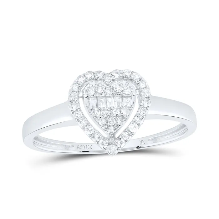 15CtwNat Dia Nk Fashion Heart Ring 156 grams GND Rings