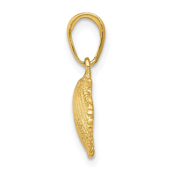 10k Yellow Gold 10 mm Scallop Shell Pendant 1 grams Qgold PreStyled Sets 10k Yellow Gold 10 mm Scallop Shell Pendant 1 grams Qgold PreStyled Sets