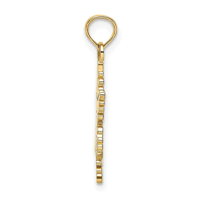 10k Yellow Gold 15 mm Polished Snowflake Charm 083 grams Qgold Charm Necklaces 10k Yellow Gold 15 mm Polished Snowflake Charm 083 grams Qgold Charm Necklaces