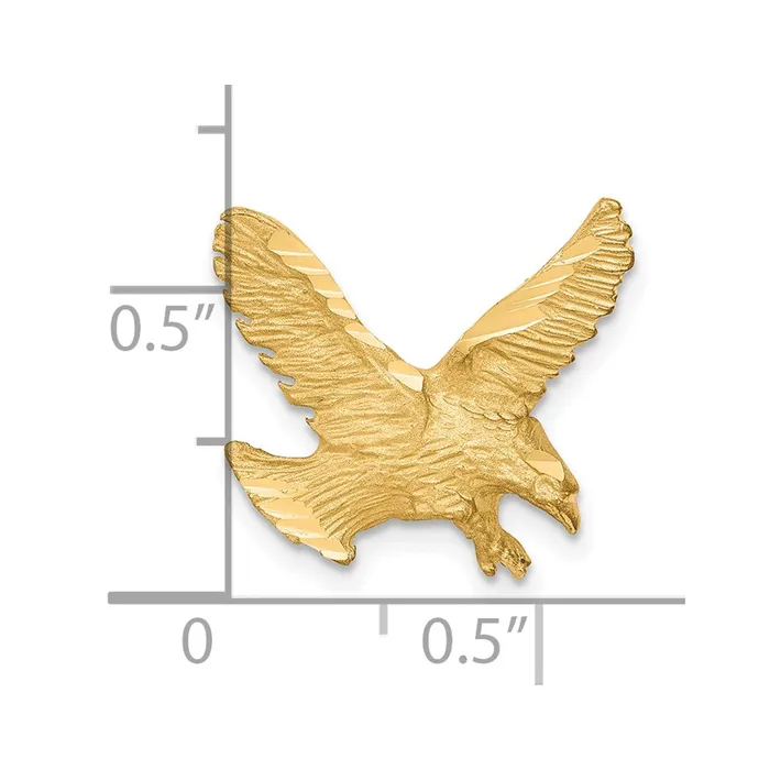 10k Yellow Gold 16 mm Solid Diamondcut Eagle Charm 136 grams Qgold Charm Necklaces 10k Yellow Gold 16 mm Solid Diamondcut Eagle Charm 136 grams Qgold Charm Necklaces