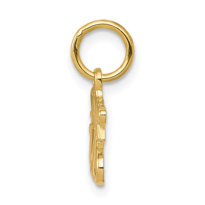 10k Yellow Gold 17 mm SUPER DAD Charm 079 grams Qgold Charm Necklaces 10k Yellow Gold 17 mm SUPER DAD Charm 079 grams Qgold Charm Necklaces