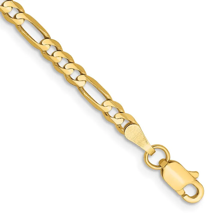 10k Yellow Gold 3 mm Concave Figaro Chain 276 grams Qgold PreStyled Sets 10k Yellow Gold 3 mm Concave Figaro Chain 276 grams Qgold PreStyled Sets