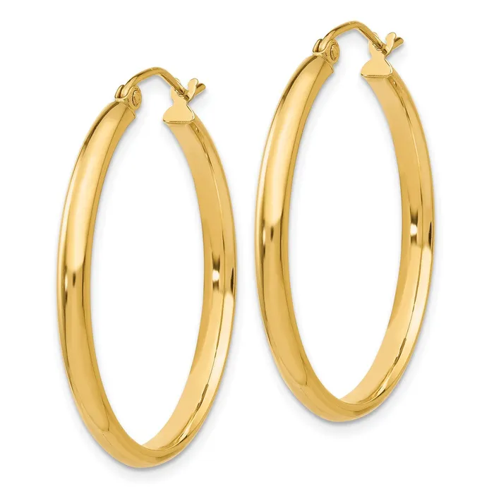 10k Yellow Gold 31 mm Polished Hoop Earring 201 grams Qgold Earrings 10k Yellow Gold 31 mm Polished Hoop Earring 201 grams Qgold Earrings