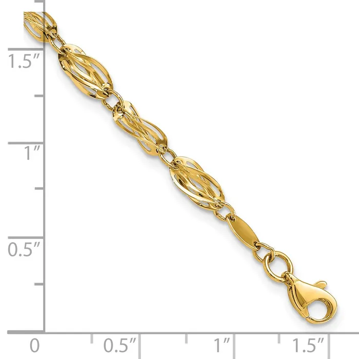 10k Yellow Gold 5 mm Gold Polished Fancy Bracelet 267 grams Qgold Bracelets 10k Yellow Gold 5 mm Gold Polished Fancy Bracelet 267 grams Qgold Bracelets
